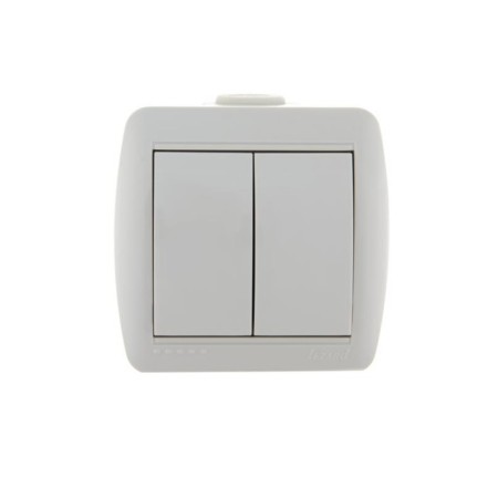 Switch Lezard 710-0200-101 NATA, OP, 10A, 2 keys, white color
