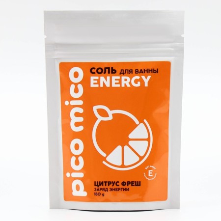 Bath salt, energy charge, 150 g, aroma of citrus-frash, Pico Mico-2