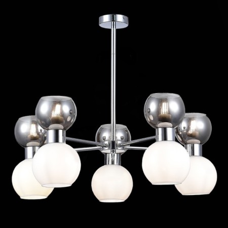 Ceiling EVOLUCE lamp. Sle1138-102-10. Thonet. 10x60 watts, E27, 73x73x47.8 cm, chromium color-1