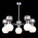 Ceiling EVOLUCE lamp. Sle1138-102-10. Thonet. 10x60 watts, E27, 73x73x47.8 cm, chromium color