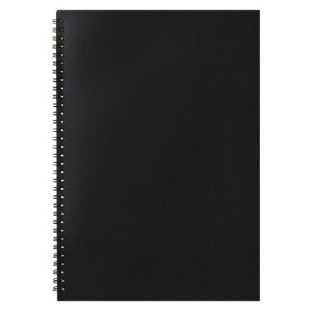 Notebook on the crest A4 48 sheets in the Calligrata cage black, plastic cover, offset block-1