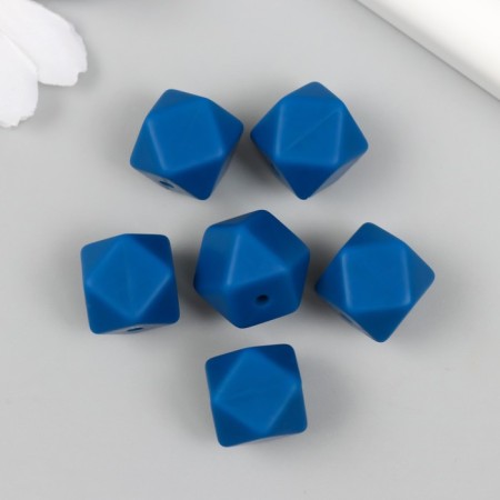 Busina silicone "polyhedron" dark blue d = 1.4 cm-1