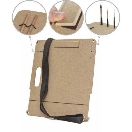 A tablet with a magnetic clamp A2 MDF, 530 x 630, ZHK "Sonnet" with a belt, GPT50025363
