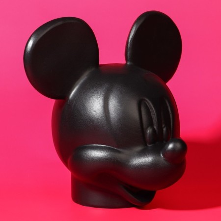 Pigging Mickey Mouse, Gypsum, 16x14x13 cm, Black, Disney-7