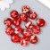 Beads for creativity plastic "Marble. Red" set of 15 pcs 1.7x1.7x1 cm