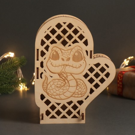 New Year's Basket-Warehouse "Snake" 21x16x5 cm