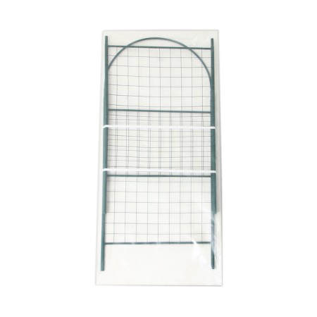 Shpalera, 190 × 50 × 1.6 cm, metal, green, "collapsible grid"-3