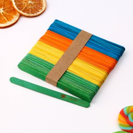 Ice cream sticks “Summer”, set 50 pcs, 11.4 x 1 cm