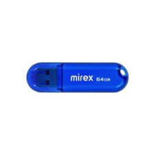 Flash drive Mirex Candy Blue, 64 GB, USB2.0, th Up 25 MB/s, PBU up to 15 Mb/s, blue