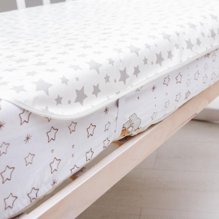 Cleshki-Gray Stars Ground Embrastroke with holdings-holders, river. 68x100 cm-5