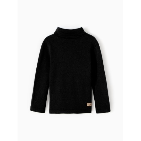 Turtleneck children's minku, black color, height 98 cm