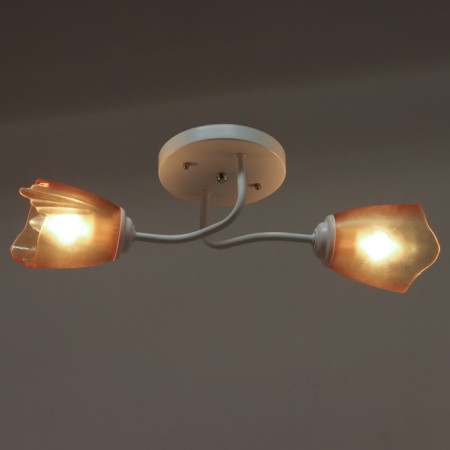 Chandelier 1341001/2BR E27 15W white-brown BayerLux-2