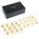 A gift set of glasses-frauds for 12 people, with a decanter 400 ml, glass 30 ml, gold