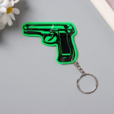 Keychain plastic reflective 