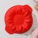 Baking uniform “Sunflower”, silicone, 15.3 × 13 cm, internal size 12 × 12 × 4.5 cm, red red color