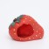 House-Gnesdo "Strawberry" for birds and rodents, 14 x 11.9 cm, red