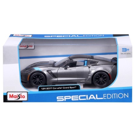 MASTO DIE-CAST 2017 Corvette Grand Sport, 1:24, silver color-10