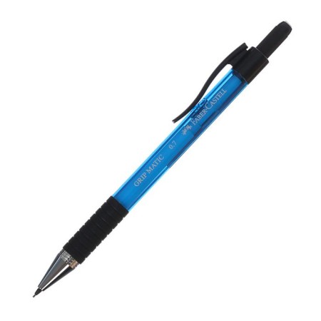 Mechanical pencil 0.7 mm Faber-Castell Grip Matic 1377 with an eraser, blue-2