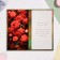 Happy birthday postcard "Happy Birthday!" red roses, 21x10 cm