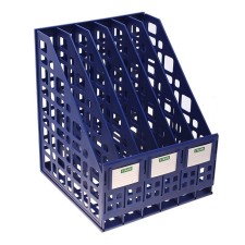 Capital, vertical, 6 departments, blue