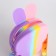 Bag's bag with lightning, pink/blue/lilac color