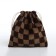 Cosmetic bag - a bag of ties, brown color