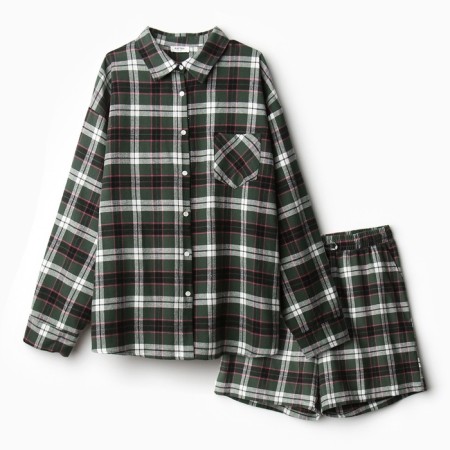 Female pajamas (shirt and shorts) Kaftan p. 48-50, green-4