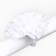 Outlet. Bant for hair on elastic band, white, 11 cm, princesses