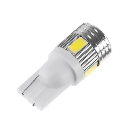Auto Stuffing LED T10 W5W, 6 LED, 3 W, lens, glow white-1