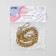 A chain for a bag, with carbines, metal, flat, dense weaving, 15 × 10 mm, 30 cm, gold color