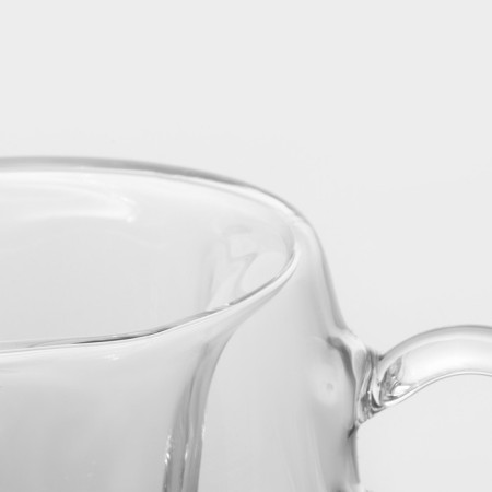 Glass mug with double walls Magistro "Heart", 120 ml, 12 × 9.5 × 9.5 cm-4