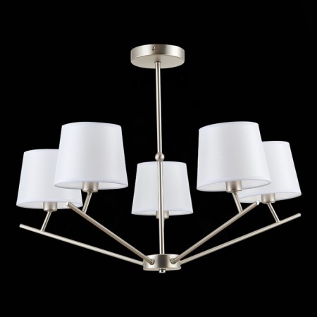 Ceiling EVOLUCE lamp. Sle300102-05. Denice. 5x40 watts, E14, 66x66x49 cm, Nickel color-3