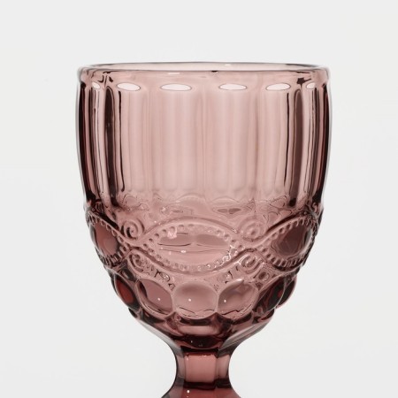 Magistro glass glass "La-Channel", 250 ml, 8 × 15.3 cm, pink color-4