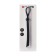 Lasso for Penis Toyfa A-Toys, with one bead, silicone, black color, 19.5 cm
