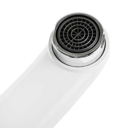 ACCOONA A4266G kitchen mixer, single -leaf, medium surge, with nut, silumin, white-1