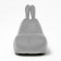 Milk-Milk chair, size 80x90 cm velor, color gray color