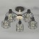 Ceiling light ESCADA, 508/5PL. 5x60W, E27, 600x600x275 mm, black color