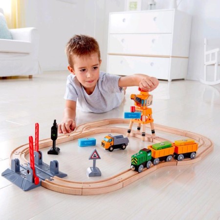 Game set "Railway with a crane"-2