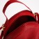 Women's backpack of artificial leather with lightning, 1 pocket, red color
