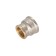 Transitional coupling STM, 1 1/2 "x 1/4", nickelized brass