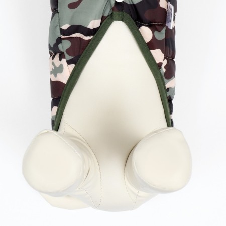 Dog Jacket "Fighter" with a hood, size XS (DS 20, OG 28 cm), camouflage-7