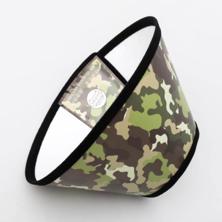 Veterinary collar No. 4, necklift 29-33 cm, height 13.5 cm, khaki