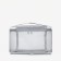 Lightning cosmetic bag, gray color