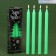 New Year's wax candles “New Year: Believe miracles”, set 4 pcs., Green, 15 x 1 x 1 cm.