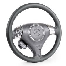 Autoprofi SAM-300 BK (M) steering wheelbar, composite leather, thread, needle, black color