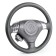 Autoprofi SAM-300 BK (M) steering wheelbar, composite leather, thread, needle, black color