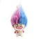 Soft toy "trolls" on a key chalk, 12 cm, color mix