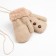 Baby mittens minku with buttons, 15 rr (15 cm), cent