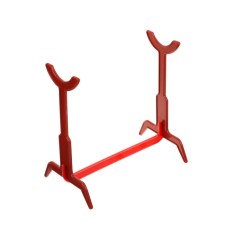 Stand for winter fishing rod, red color