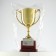 Cup 012, award figure, gold, plastic stand, 19.2 × 11.5 × 8 cm.